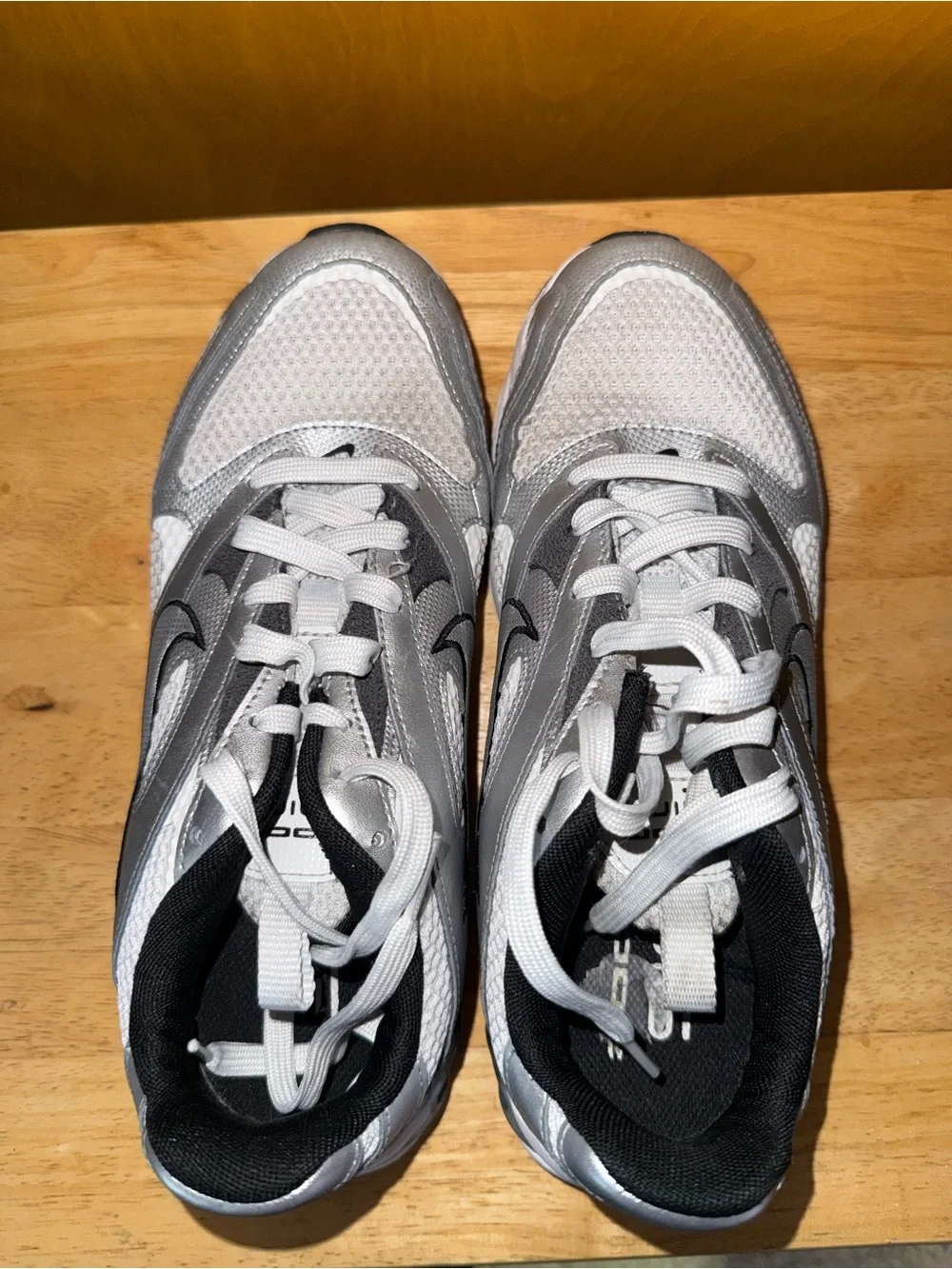Nike Kids Silver & White Athletic Sneakers